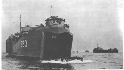 Landing Ship Tank (LST)-Probably at Inchon