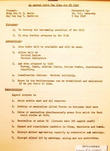 Page 1/11 JCS War Plan for 1949