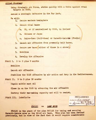 P 3/11 JCS War Plan for 1949