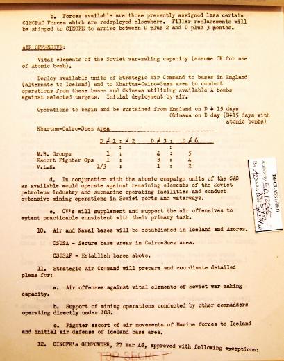 P 6/11 JCS War Plan nfor 1949