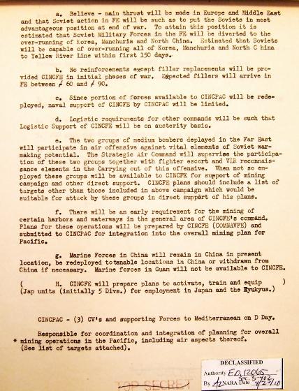 P 7/11 JCS War Plan for 1949