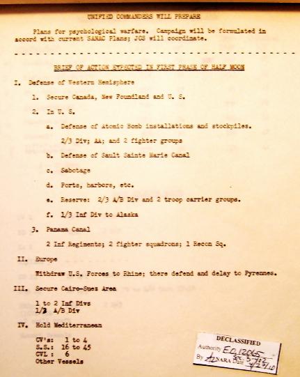 P 9/11 JCS War Plan for 1949