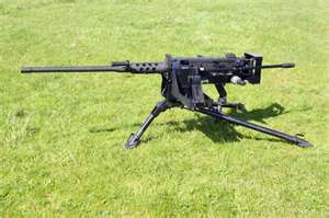 U.S, .50 caliber air cooled machine gun