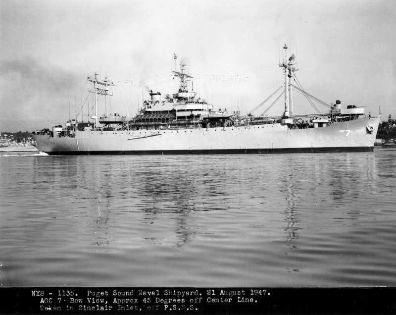 COMMAND SHIP USS MOUNT MCKINLEY